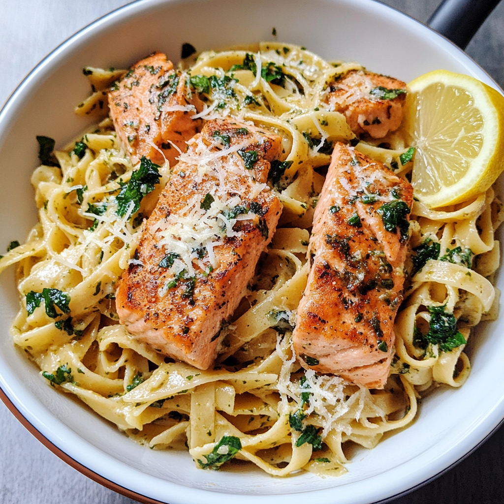 Lemon Salmon Pasta – Fresh & Cream-Free Delight - EasyYums